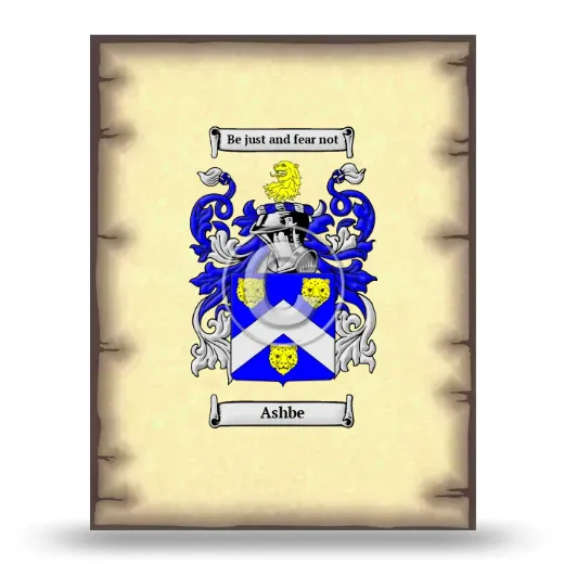 Ashbe Coat of Arms Print