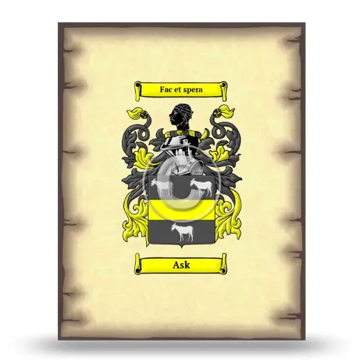 Ask Coat of Arms Print