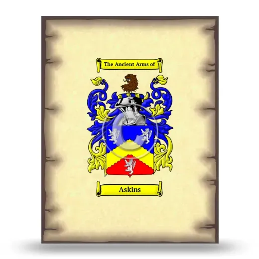 Askins Coat of Arms Print