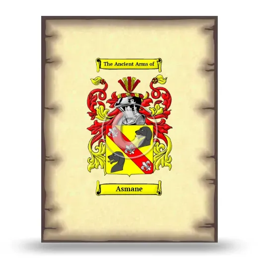 Asmane Coat of Arms Print
