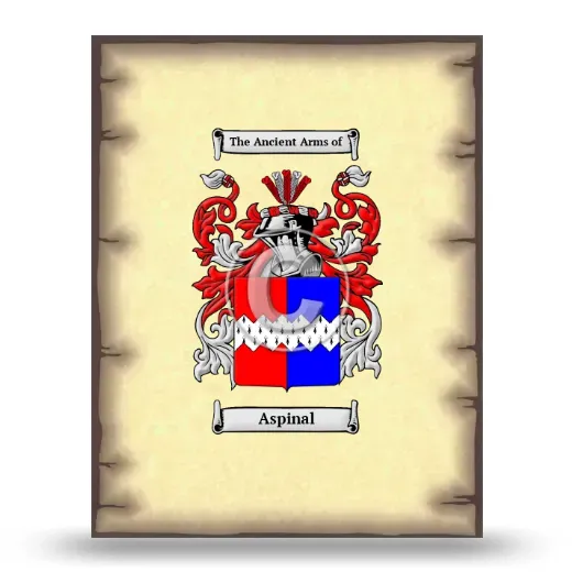 Aspinal Coat of Arms Print