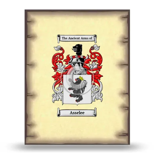 Asselee Coat of Arms Print