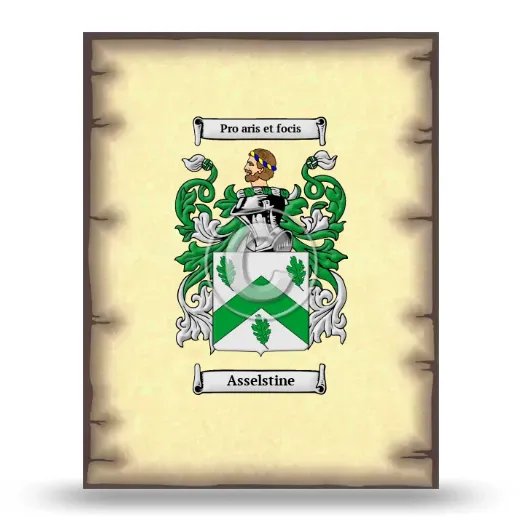 Asselstine Coat of Arms Print
