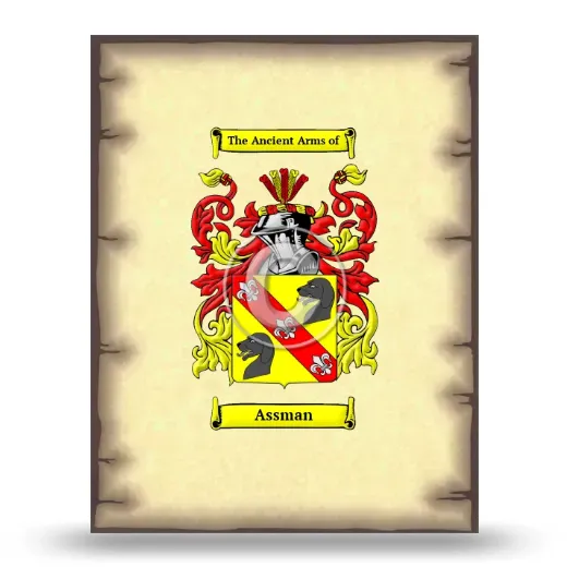 Assman Coat of Arms Print
