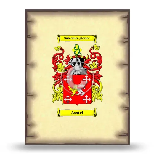 Asstel Coat of Arms Print