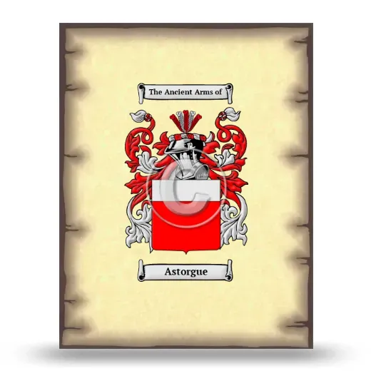 Astorgue Coat of Arms Print