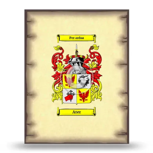 Ater Coat of Arms Print