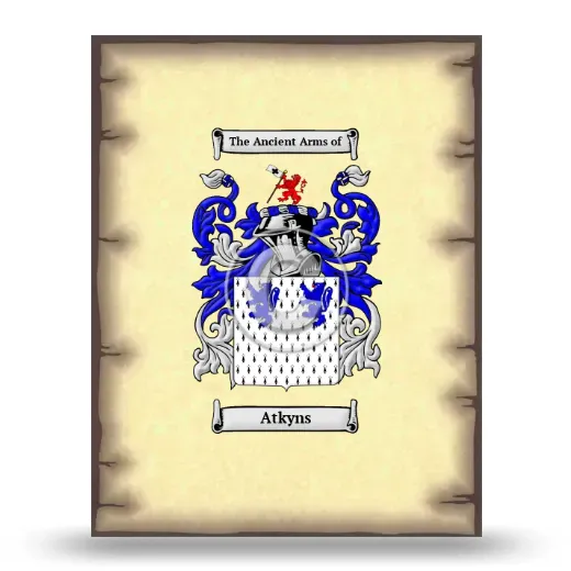 Atkyns Coat of Arms Print