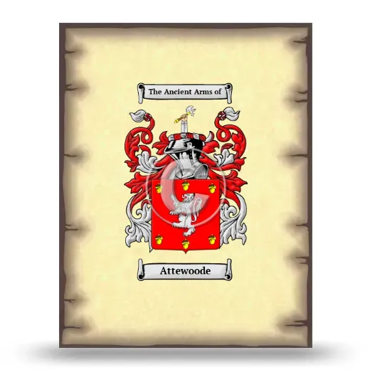 Attewoode Coat of Arms Print