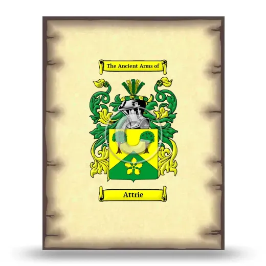 Attrie Coat of Arms Print
