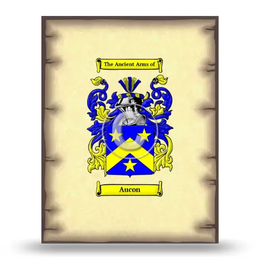 Aucon Coat of Arms Print