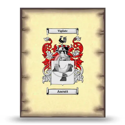 Aucutt Coat of Arms Print