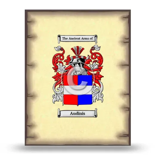 Audinis Coat of Arms Print