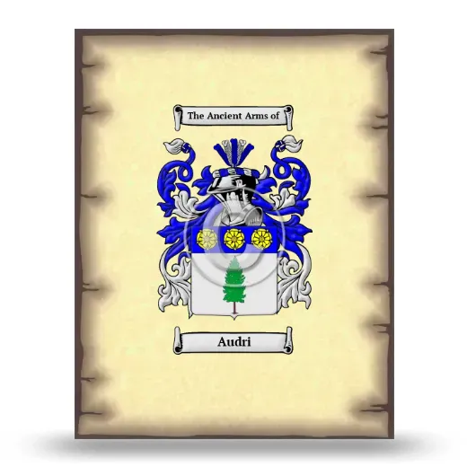 Audri Coat of Arms Print