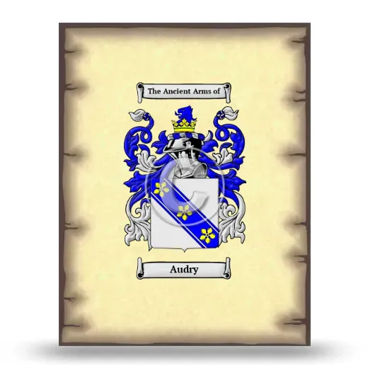 Audry Coat of Arms Print