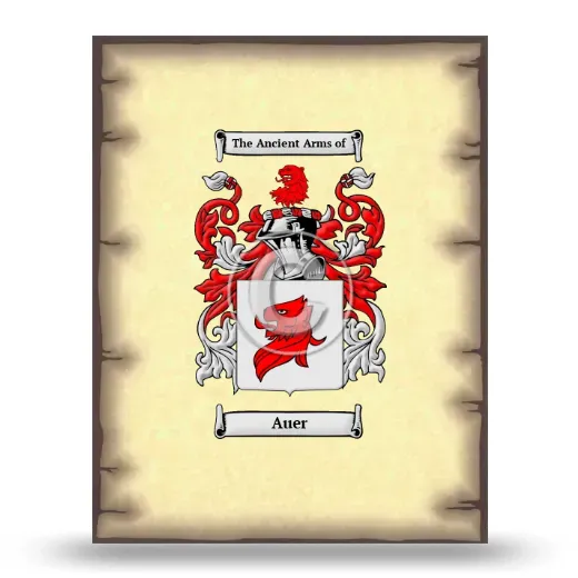 Auer Coat of Arms Print