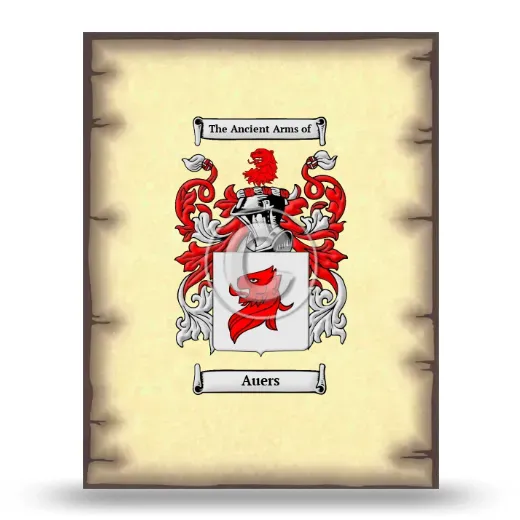 Auers Coat of Arms Print