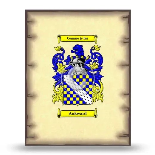 Aukward Coat of Arms Print