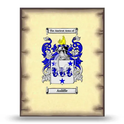Auliffe Coat of Arms Print