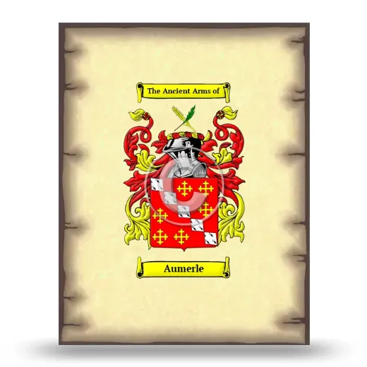 Aumerle Coat of Arms Print