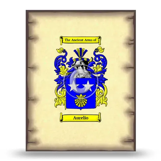 Aurelio Coat of Arms Print