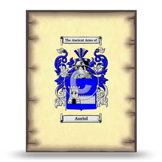 Auriol Coat of Arms Print