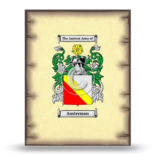 Austerman Coat of Arms Print