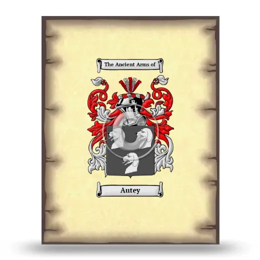 Autey Coat of Arms Print