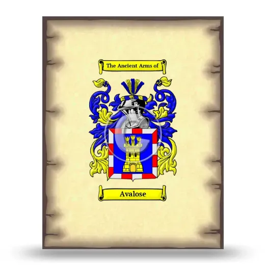 Avalose Coat of Arms Print