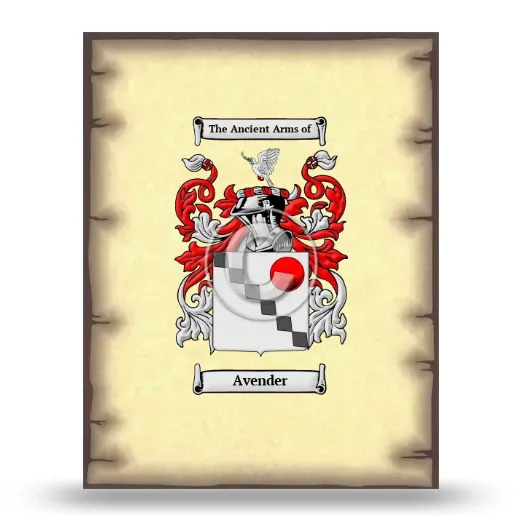 Avender Coat of Arms Print