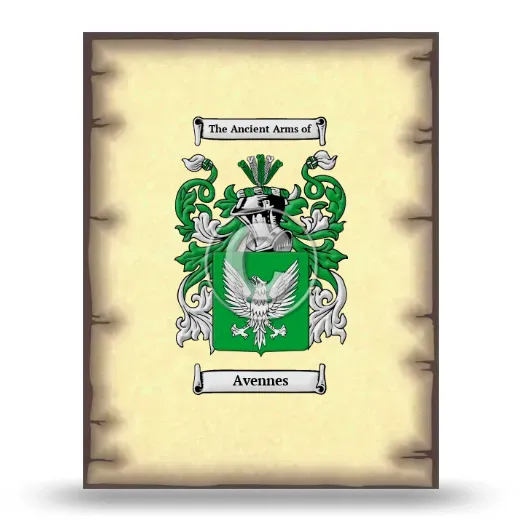 Avennes Coat of Arms Print