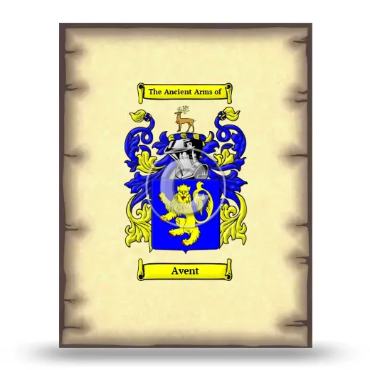 Avent Coat of Arms Print