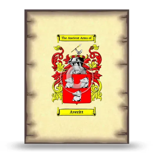 Averitt Coat of Arms Print