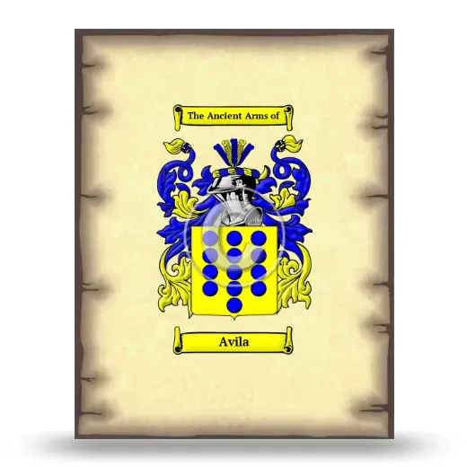 Avila Coat of Arms Print