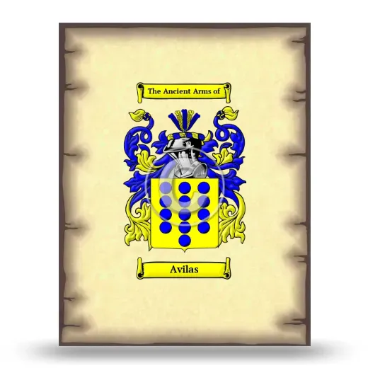 Avilas Coat of Arms Print