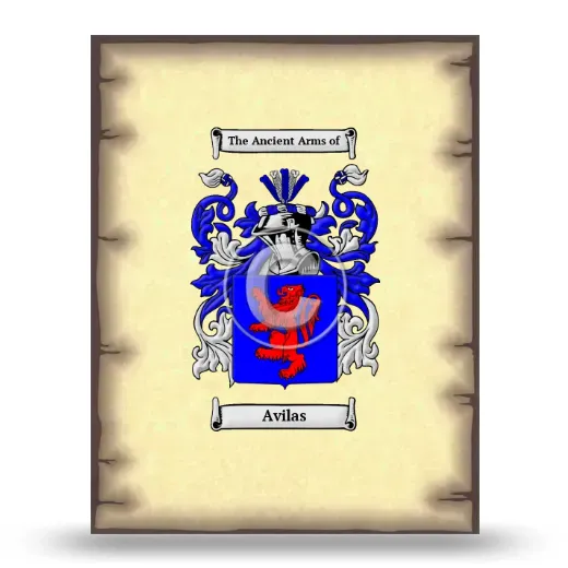 Avilas Coat of Arms Print