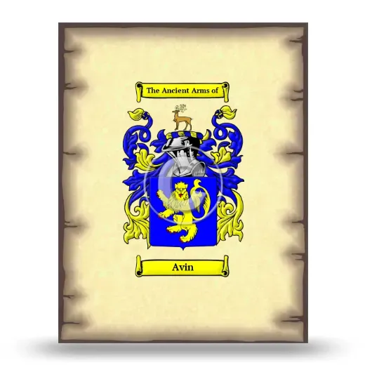 Avin Coat of Arms Print