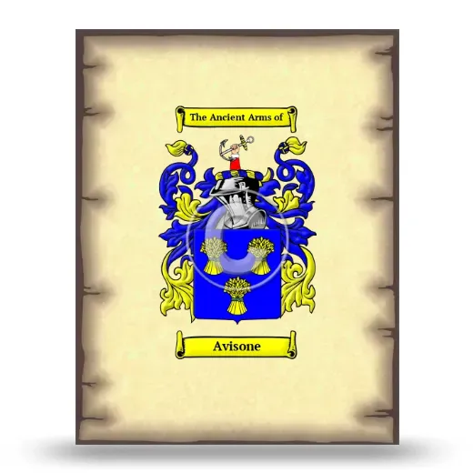 Avisone Coat of Arms Print