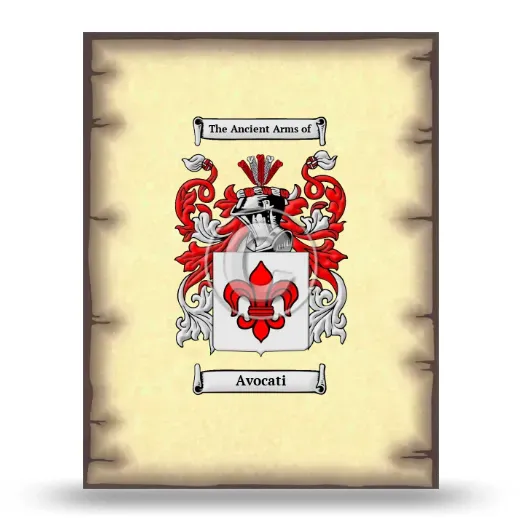 Avocati Coat of Arms Print