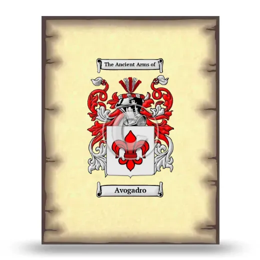 Avogadro Coat of Arms Print