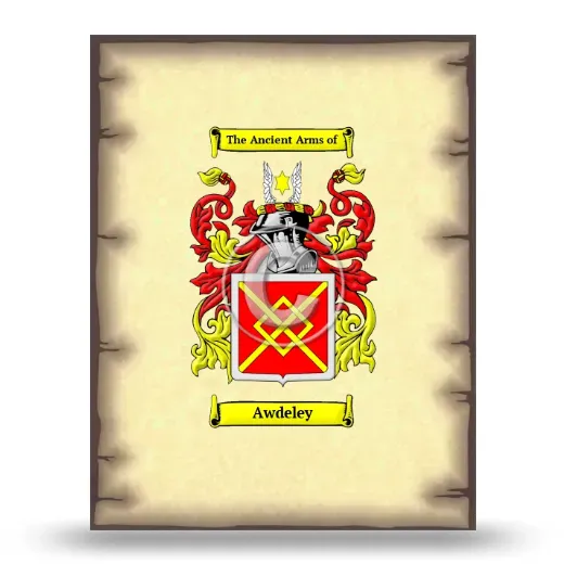 Awdeley Coat of Arms Print