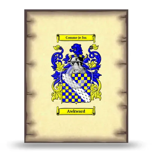 Awkward Coat of Arms Print