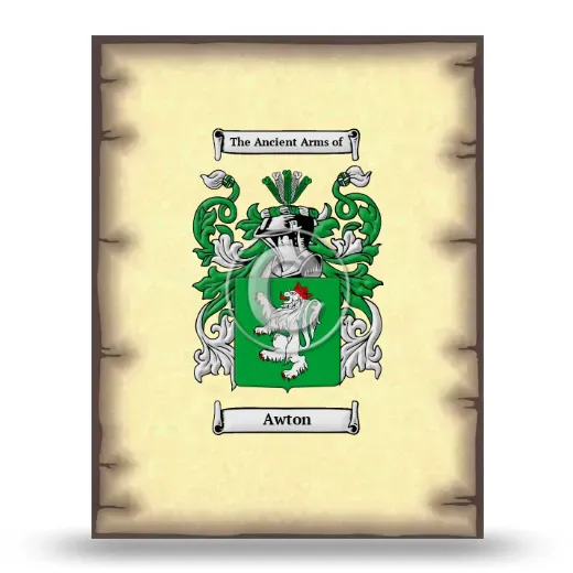 Awton Coat of Arms Print