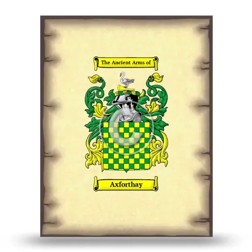 Axforthay Coat of Arms Print