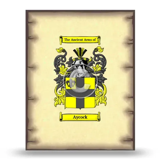 Aycock Coat of Arms Print