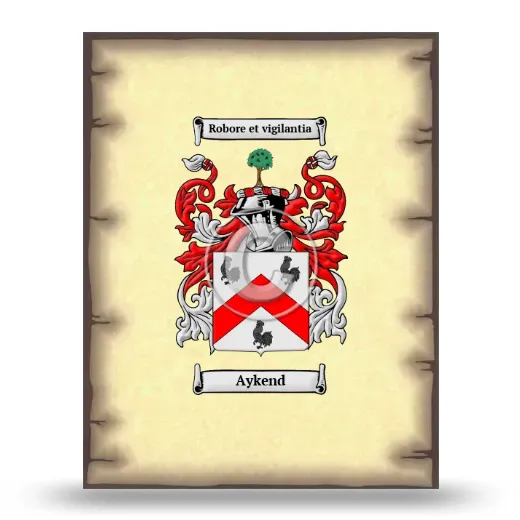 Aykend Coat of Arms Print
