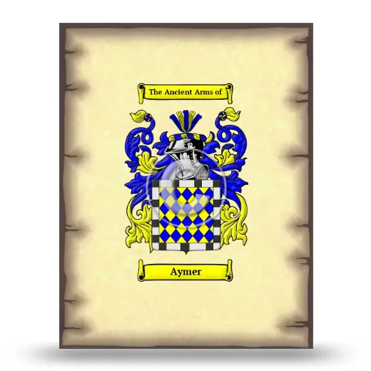 Aymer Coat of Arms Print