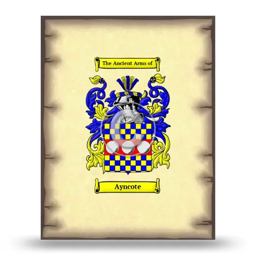 Ayncote Coat of Arms Print