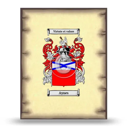 Aynes Coat of Arms Print
