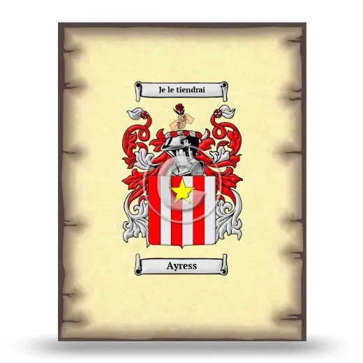 Ayress Coat of Arms Print